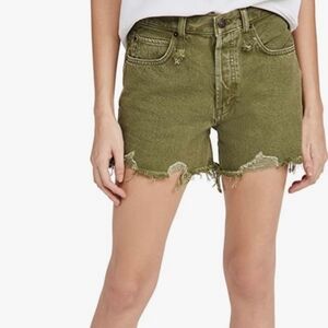 We The Free Olive Jean Shorts size 25 NWT